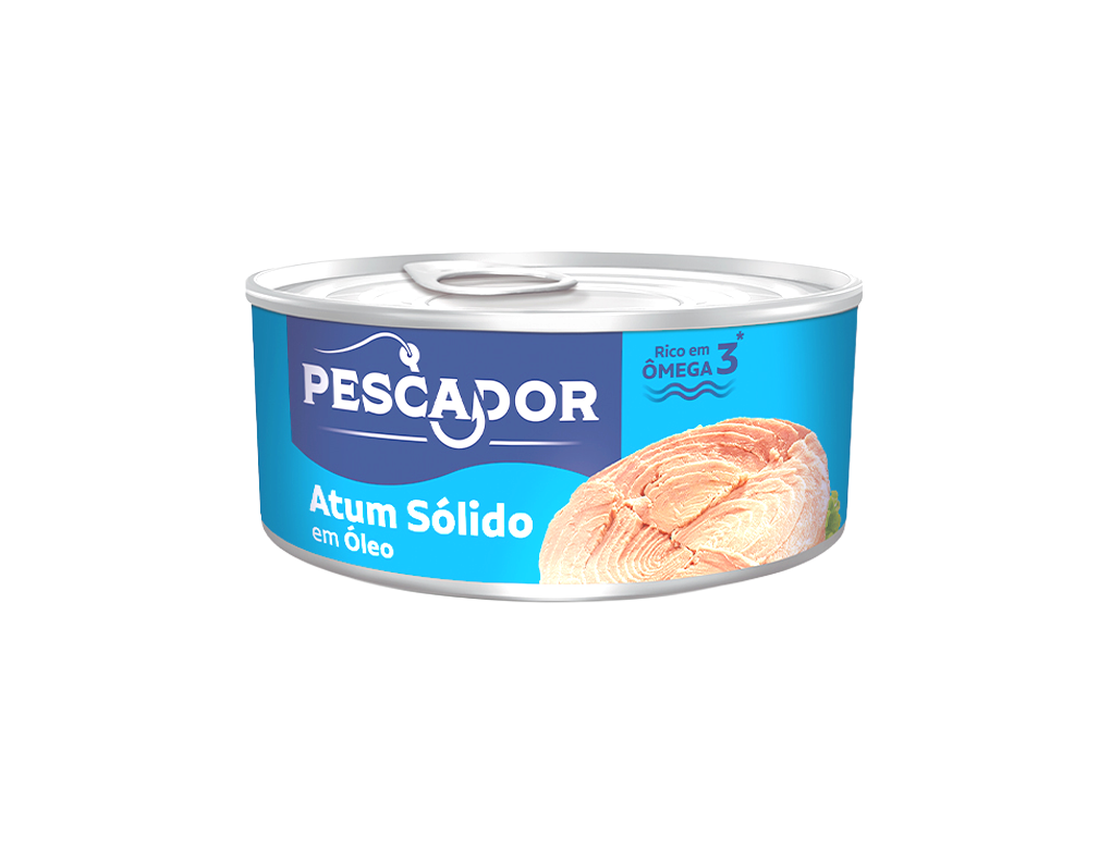 ATUM PEQUENO SÓLIDO EM ÓLEO PESCADOR 140 G (CX 24 LT)